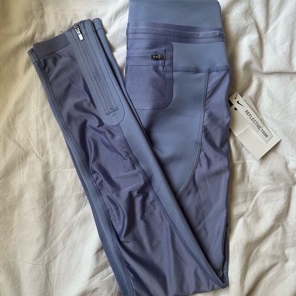 Nike Running Tight Fit Full Length Leggings Periwinkle size small - Picture 2 of 5